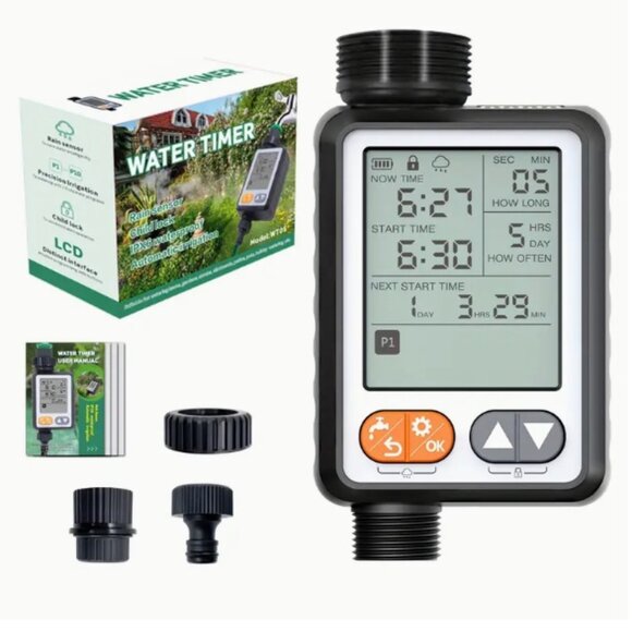 Sprinkler Timer for Garden Hose, 10 Programmable Water Timer with with Auto Rain - Picture 6 of 13